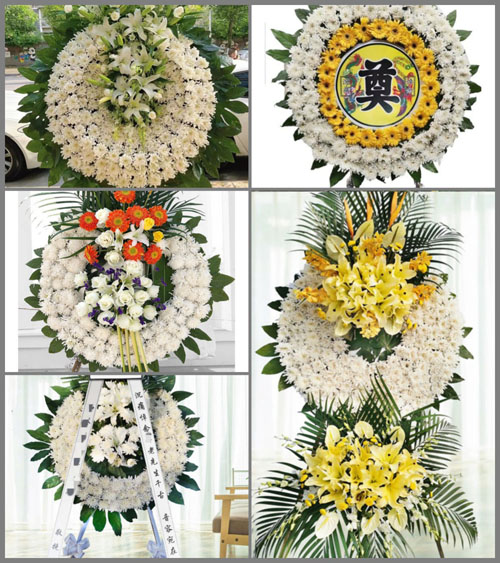 河北唐山市丰南区黑沿子镇花圈速递